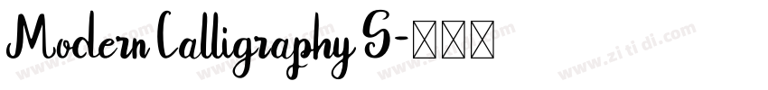Modern Calligraphy S字体转换